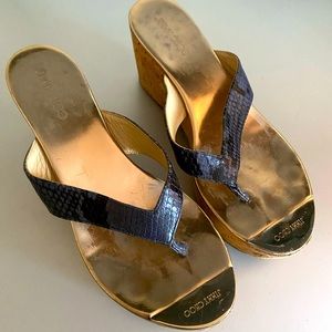 Jimmy choo sandals size 38 fit 37 condition 3/10
